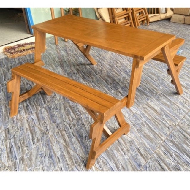 kursi taman serbaguna kayu jati Lanawooden.id kursi magic bangku taman bangku kayu jati kursi taman 