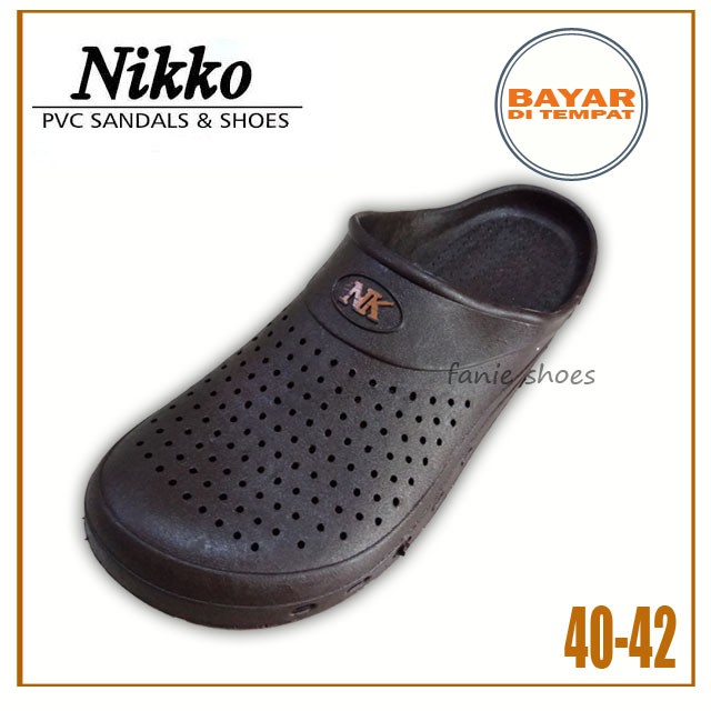 Nikko Sandal Selop Bakpao Baim 40-42 Coklat Pria / Sandal Karet Pria Tahan Air