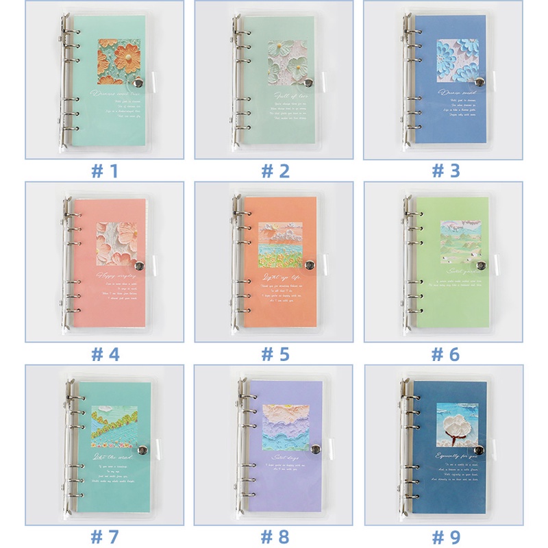 100 Lembar Buku Notebook / Catatan / Agenda / Diary Portable Motif Lukisan Cat Minyak Retro Untuk Pelajar