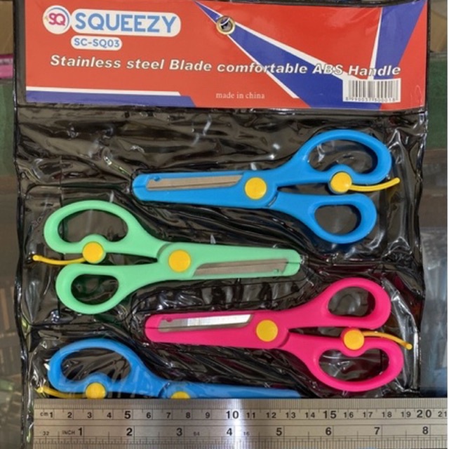 

Gunting Anak 12 cm SC-SQ03 / Scissor Squeezy Stainless Steel Abs Handle