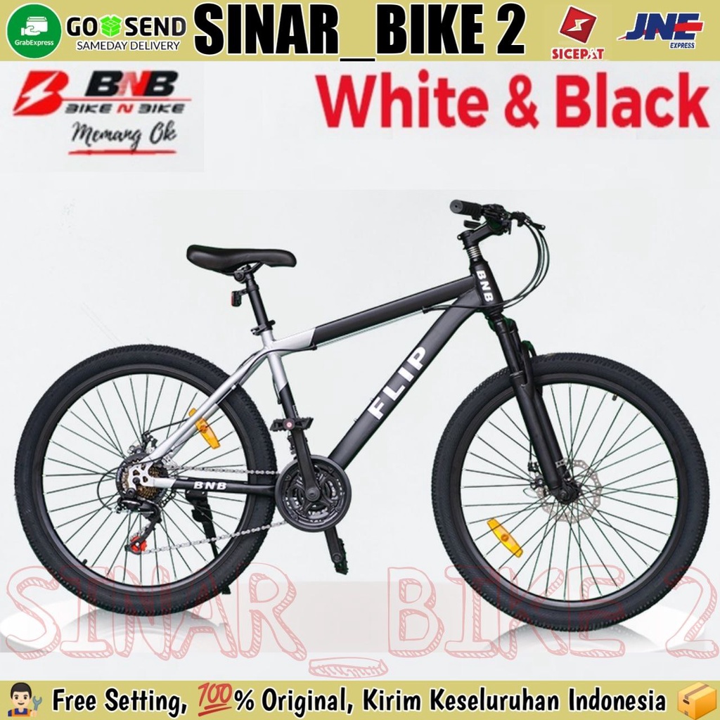 Sepeda Gunung MTB BNB FLIP 26 Inch 3x8 Speed Rem Cakram