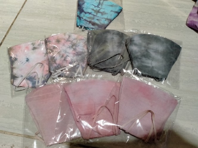 Masker Tie Dye / Masker Tie Dye / Masker Tay Dye / Masker 2 Ply Hand Made