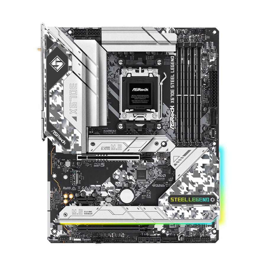 ASRock X670E Steel Legend (AM5, AMD X670, DDR5, USB3.2 Type-C, SATA3)