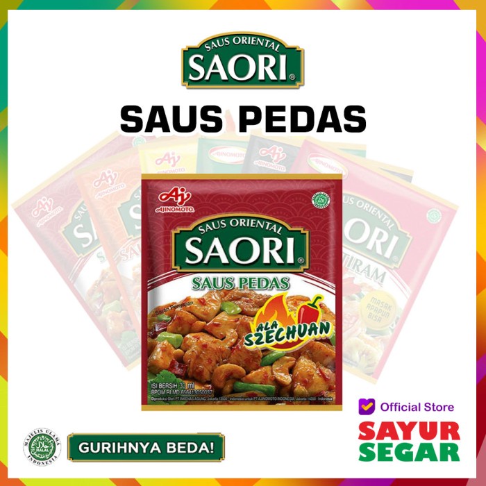 

[CINERE] SAORI SAUS PEDAS [33ml] SACHET - ORIENTAL