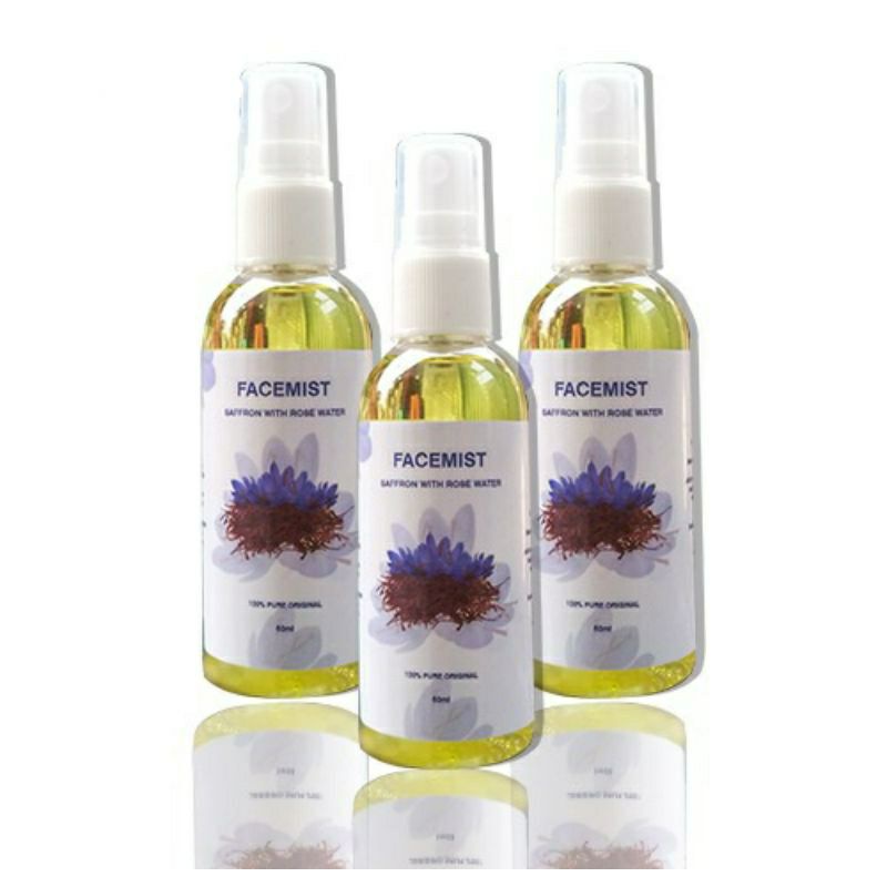 face mist glowing saffron super negin with rose water 60 ml