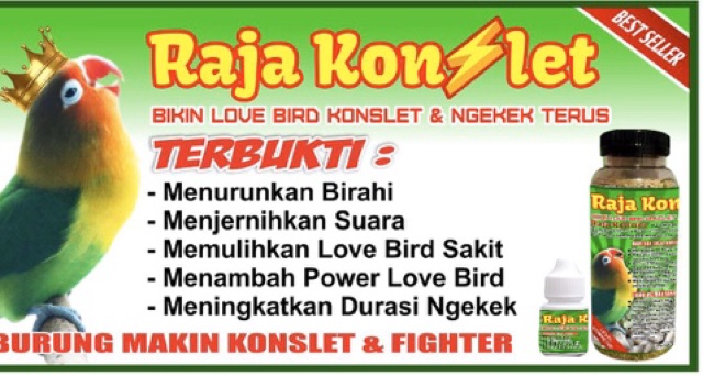 Pakan lovebird konslet fighter+vitamin