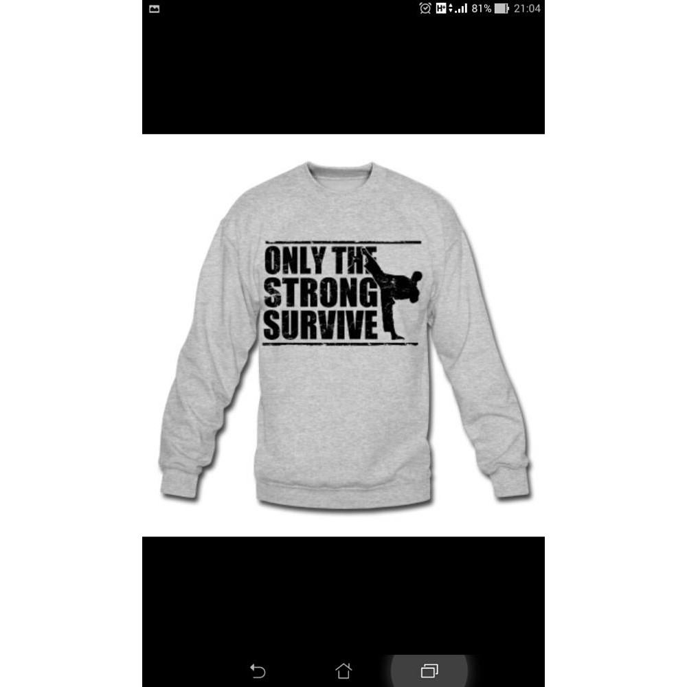 sweater only the strong survive