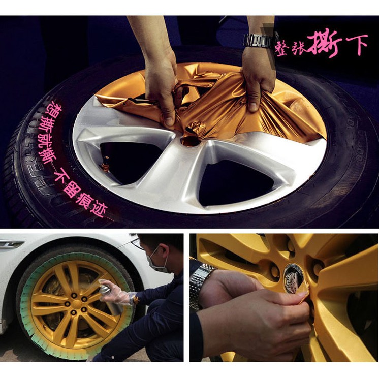 Cat Semprot Karet Pilox Sticker Velg Rubber Paint Coating Spray Film