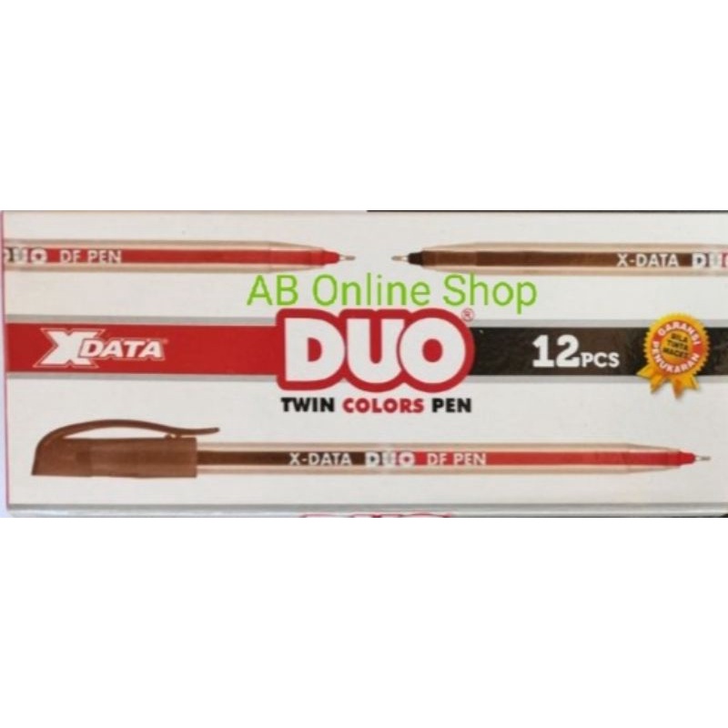 

Pulpen dua warna hitam merah