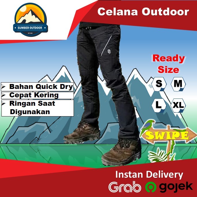 Celana Gunung Quick Dry Cargo Pria Wanita Olahraga Terlaris Terbaru W2K5 Hiking Celana Tactical Mura