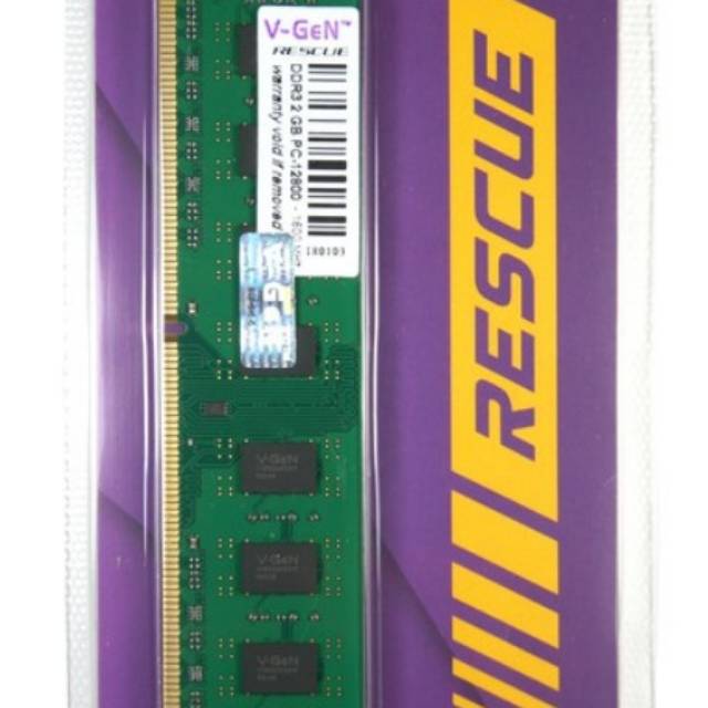 MEMORY DDR3 V-GeN RESCUE 2GB PC12800/1600Mhz LONGDIMM, RAM DDR3 2GB PC-12800 / 1600 MHz V-GeN Rescue Longdimm PC Vgen