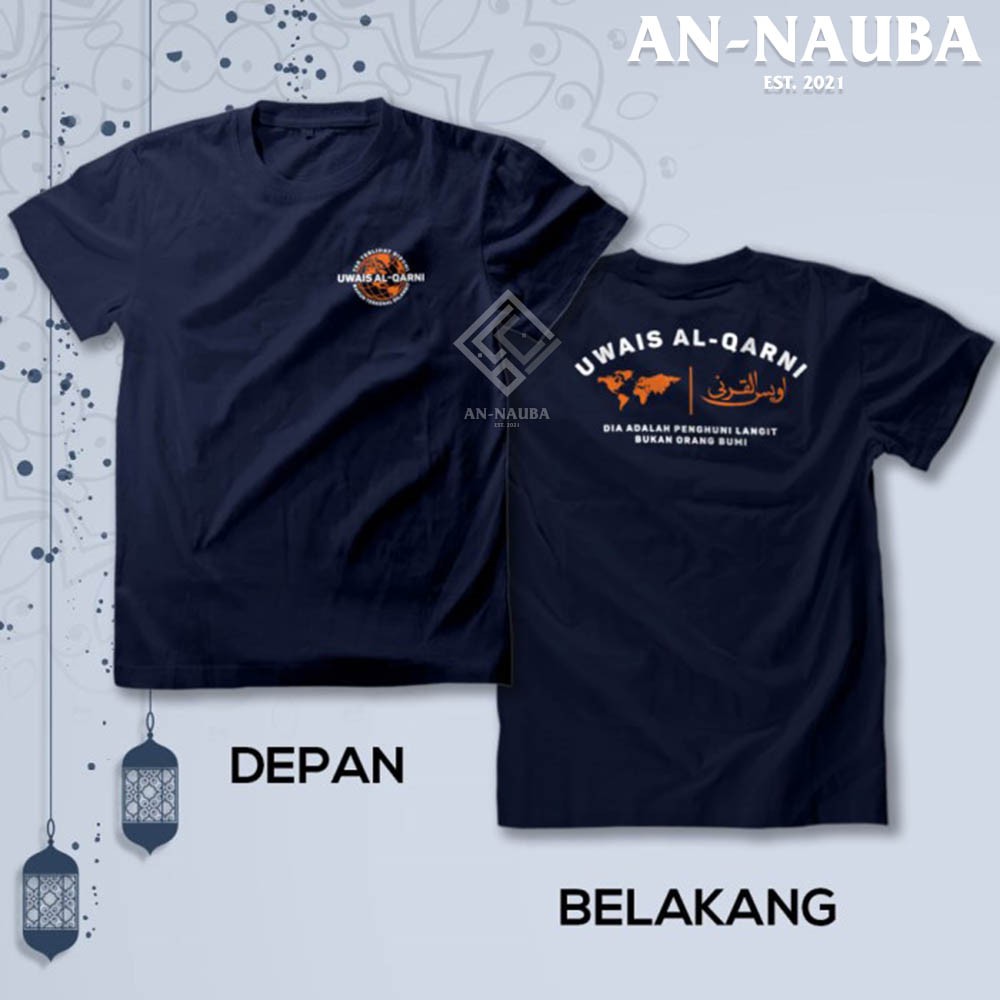 Kaos Dakwah Islami Sahabat Nabi / UWAIS AL QARNI TSHIRT / Baju Distro Santri Muslim Trendy [AN-6344]-1