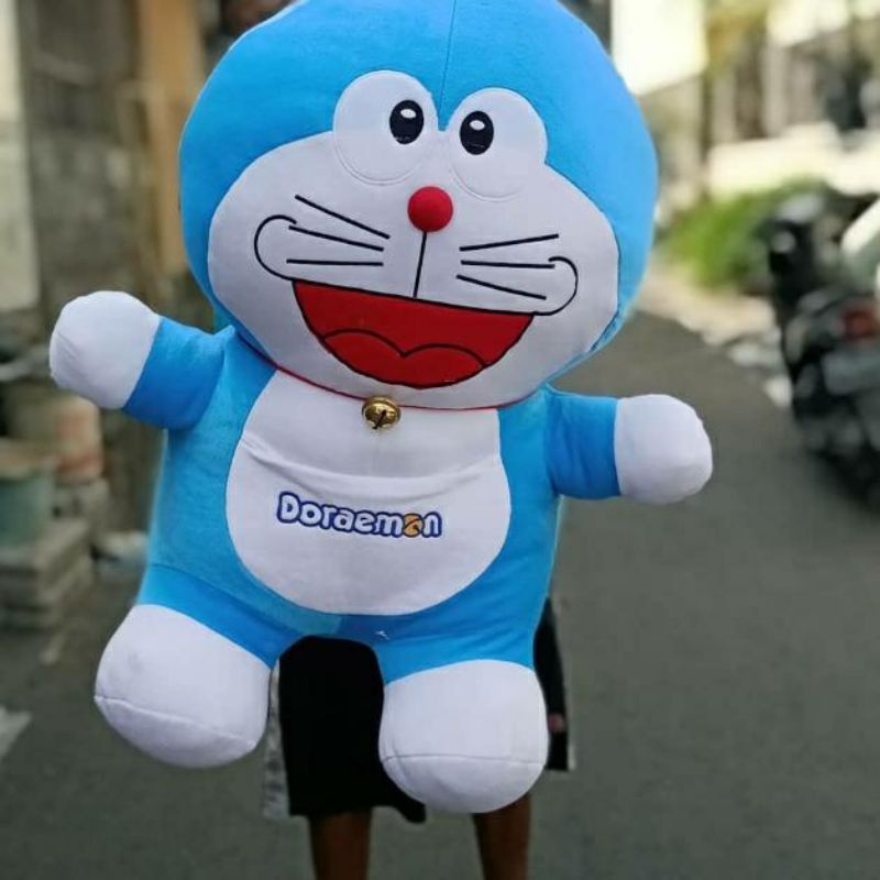 Boneka doraemon jumbo 65cm xxl bahan yelvo impor