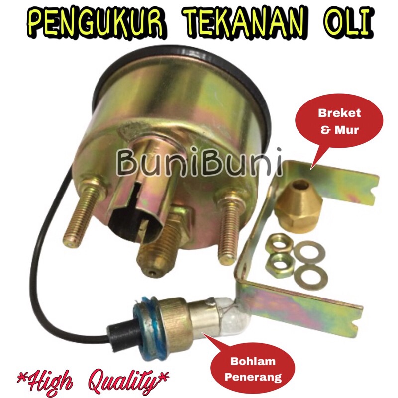 Ampere Oli / Oil Meter - Indikator Pengukur Tekanan Oli Mesin Mobil High Quality