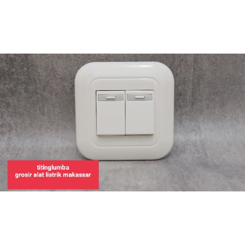 Saklar seri panasonic tanam /saklar double panasonic