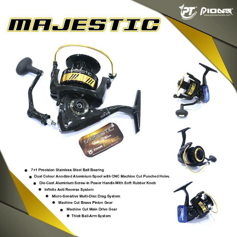 reel pionner majestic 2000 powerhandle