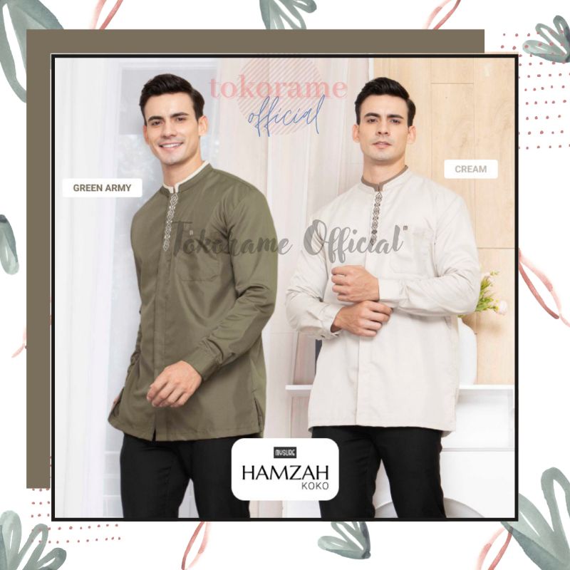Hamzah Koko Atasan Muslim Pria Dewasa Baju Koko Lengan Panjang Terbaru Original Mysure