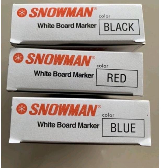 

Terbaru! Spidol Whiteboard Snowman Bg - 12 / 12 pcs ,.