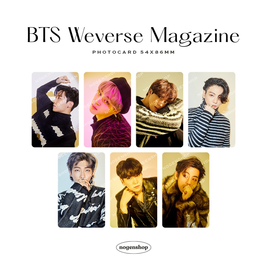 PHOTOCARD BTS WEVERSE MAGAZINE