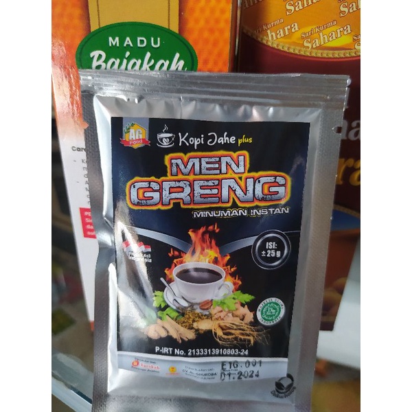 Men Greng Kopi jahe plus 1 sachet