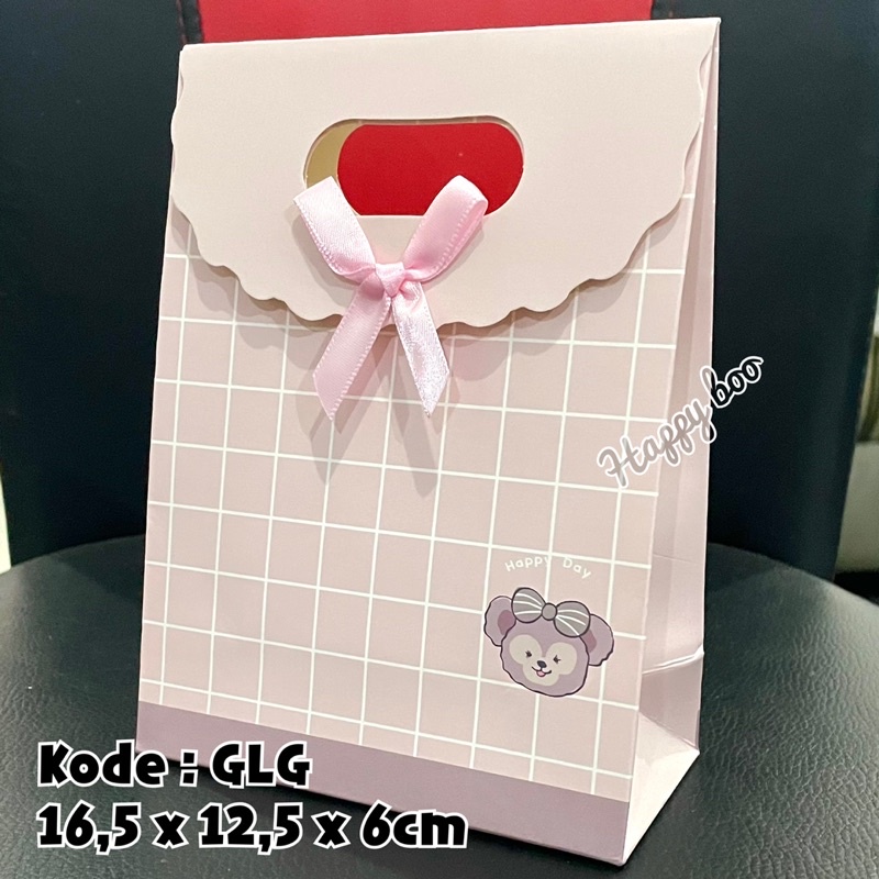 bag paper tutup small glg tas kado tas kertas bag pita kecil import goodie bag kado tas kado 16,5x12,5x6 cm