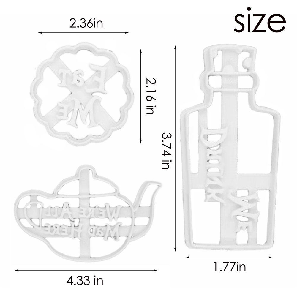 Solighter Eat Me Cetakan Kue Kering Lucu Alfabet Dapur Gadget Perlengkapan Pesta Cetakan Biskuit