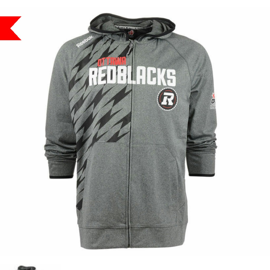 JAKET REEBOK CFL/TEAM OTTAWA REDBLACKS 100% ORIGINAL