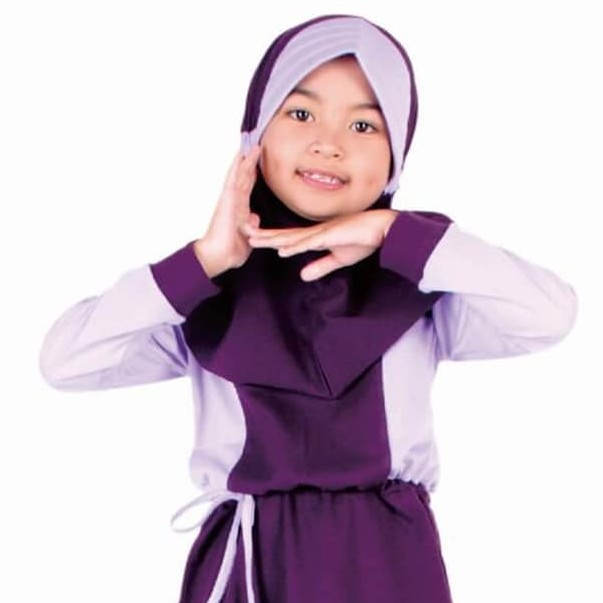 JILBAB KAOS ANAK PEREMPUAN  LITTLE MUTIF KRD 119