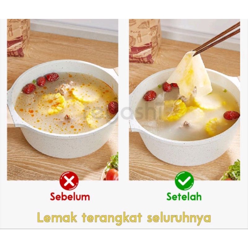 

kertas penyerap minyak makanan