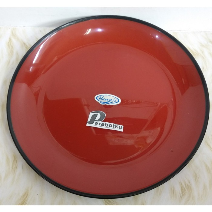 Piring Makan Ceper Plastik Hawaii 6881 JP/ Piring Saji bulat