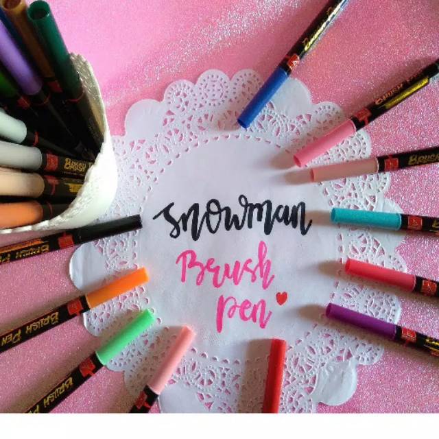 

Snowman Brush Pen Spidol Color Part 1