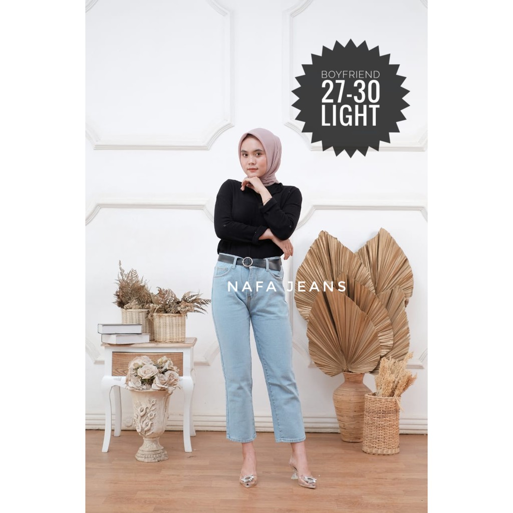 FREE BELT!!! BAGGY JEANS BOYFRIENDS //BOYFRIEND  JEANS WANITA