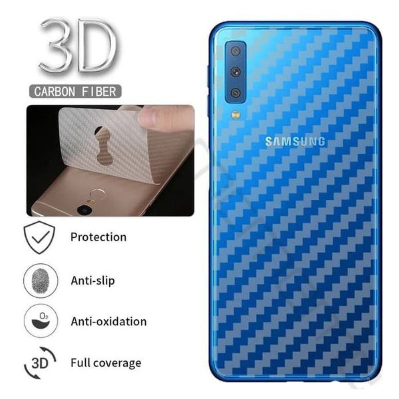 Skin Carbon / Stiker Hp / Garskin Anti Gores Belakang Samsung J7 Prime