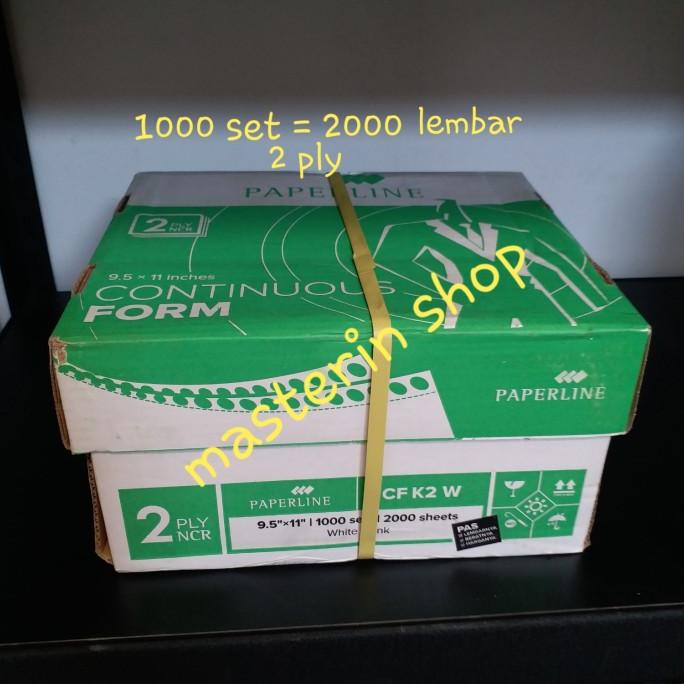 

Kertas Komputer/kertas continous form 9 1/2 x 11 - 2 ply PAPERLINE Star Seller Termurah