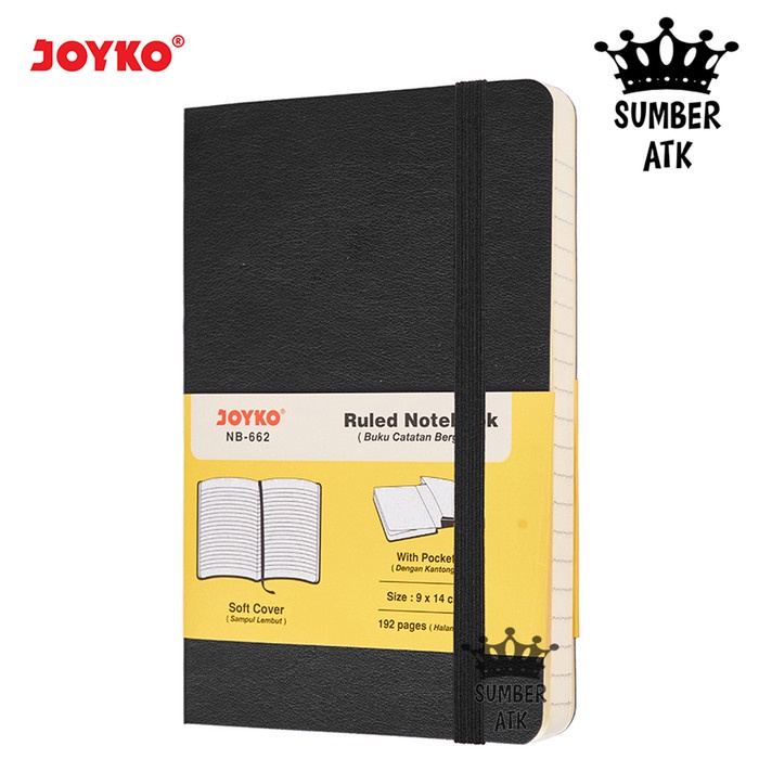 

Ruled Notebook Diary Agenda Buku Catatan Bergaris Joyko NB-662 - Hitam