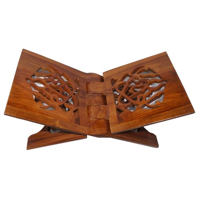 Jual Meja Lipat Silang Portable Quran AlQuran Rehal Rekal Kayu Murah di Makassar