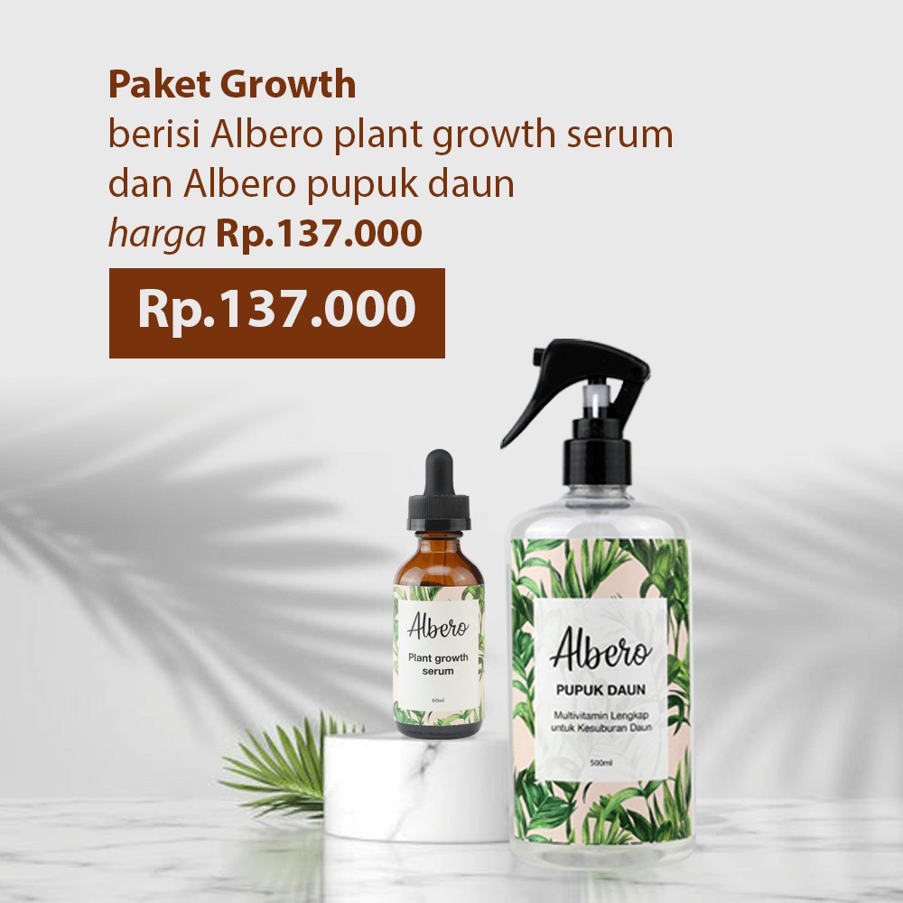 Paket growth albero - serum & pupuk daun