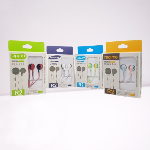 Handsfree Branded Macaron Handsfree earphone Branded Warna