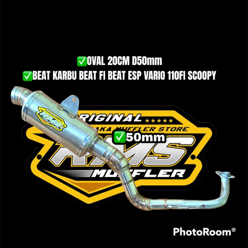 Knalpot RMS Muffler Original beat karbu beat fi Scoopy beat esp cobra naik bkn dsm cts rcb cld