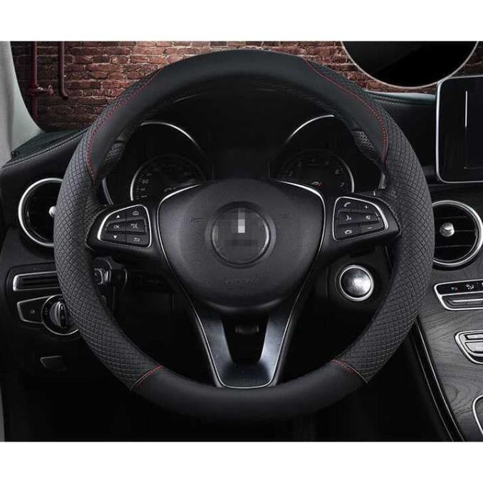 Cover Setir Mobil PU Leather 38 CM