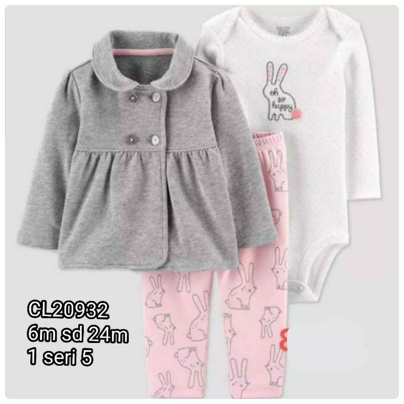 CATELL LOVE HODIE JACKET  GIRLS SET 3 IN 1 JCL311