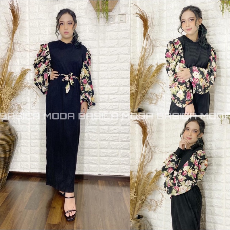 09951 Dress Maxi Anemone Puff Import 01-1