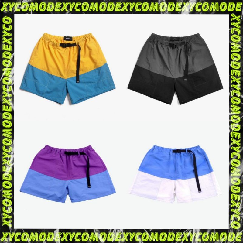 PIECEMAKER Nylon Color Block DUPES CELANA PENDEK PARASUT PRIA CELANA PANTAI CELANA SPORT
