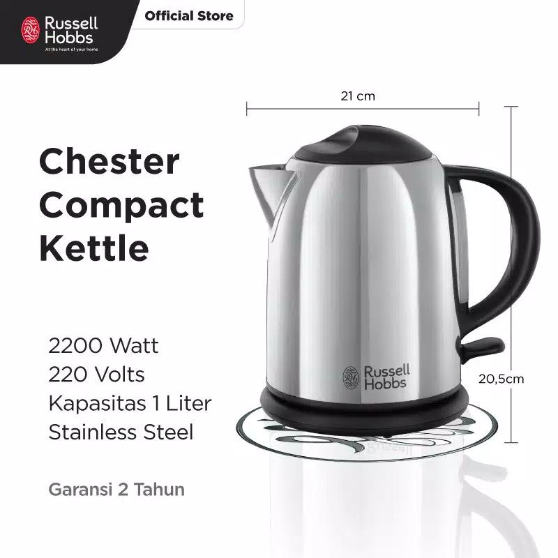 Russell Hobbs Chester Compact Kettle 20190 - 70 / 20190-70