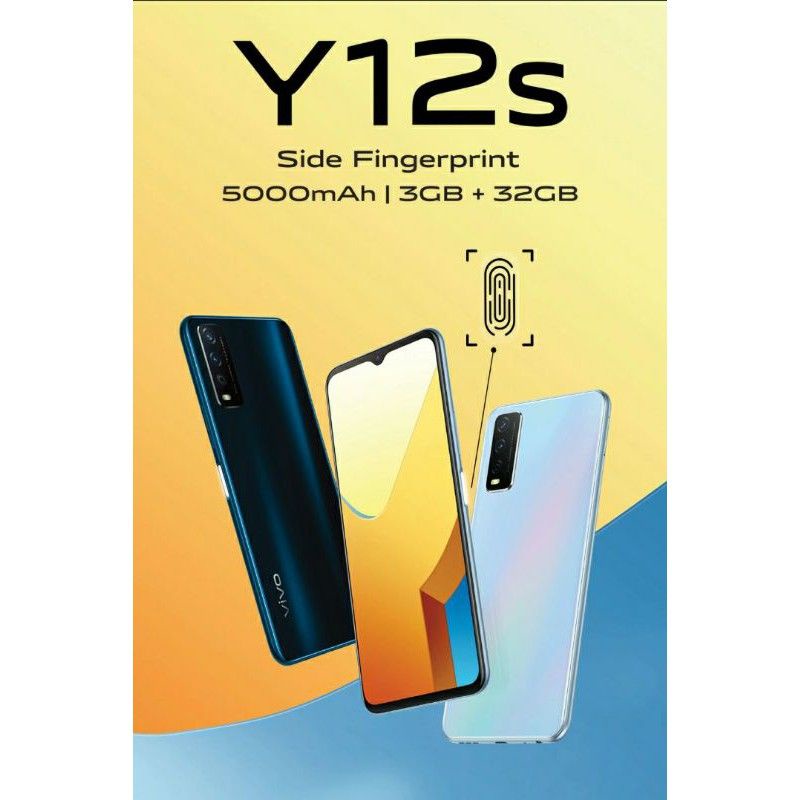HP VIVO Y12S RAM 3GB ROM 32GB 3/32 ASLI GARANSI RESMI SETAHUN ORIGINAL 100% NEW BISA PILIH WARNA