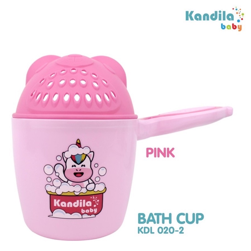 Kandila Baby Bath Shower Cup KDL020-2 Gayung Mandi Bayi + Lubang Air Pancuran Premium Plastik