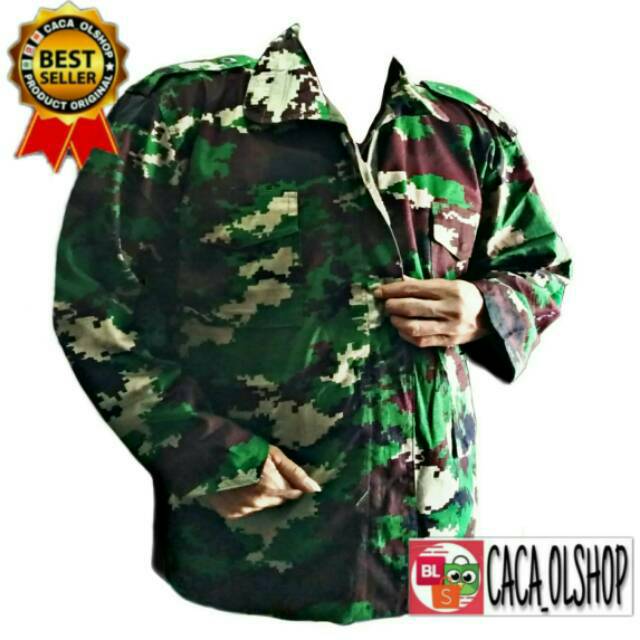 Product terbaik!!!Jaket Loreng TNI Corps Raider Bolak balik Merk Exclusive Original