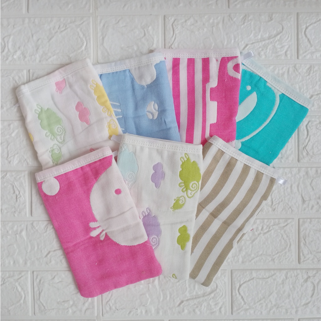 [SET 2 PCS] Waslap Handuk Kain Mandi Bayi / Lap Bayi / Seka Dixon