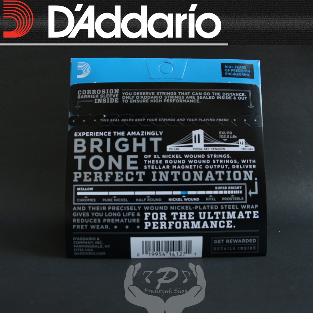 Daddario EXL 110 0.10 Senar Gitar Elektrik String ORI Original Dadario