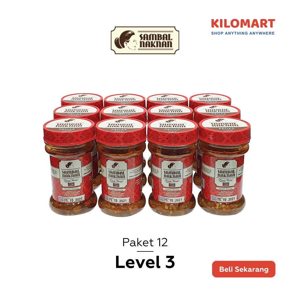 

Sambal Naknan Medan Level 3 (Paket 12 Botol)